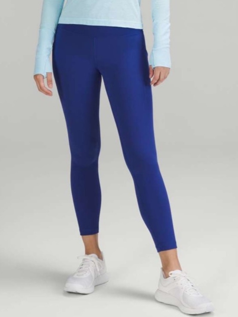 Size 6, psychic blue lululemon athletica high-rise leggings with pockets